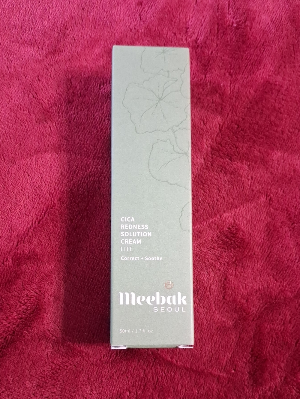 Meebak Seoul Cica Redness Solution Cream - Sage Green
